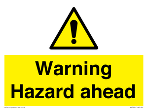 Warning Hazard ahead